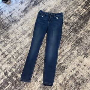 Blue skinny jeans